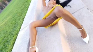Sensational Humorous nympho CJ Miles tits Vid